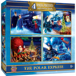 The Polar Express 100 Piece Jigsaw Puzzles 4-Pack