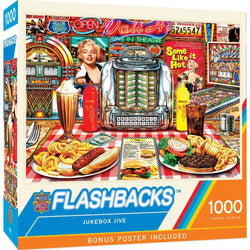 Flashbacks - Jukebox Jive 1000 Piece Jigsaw Puzzle