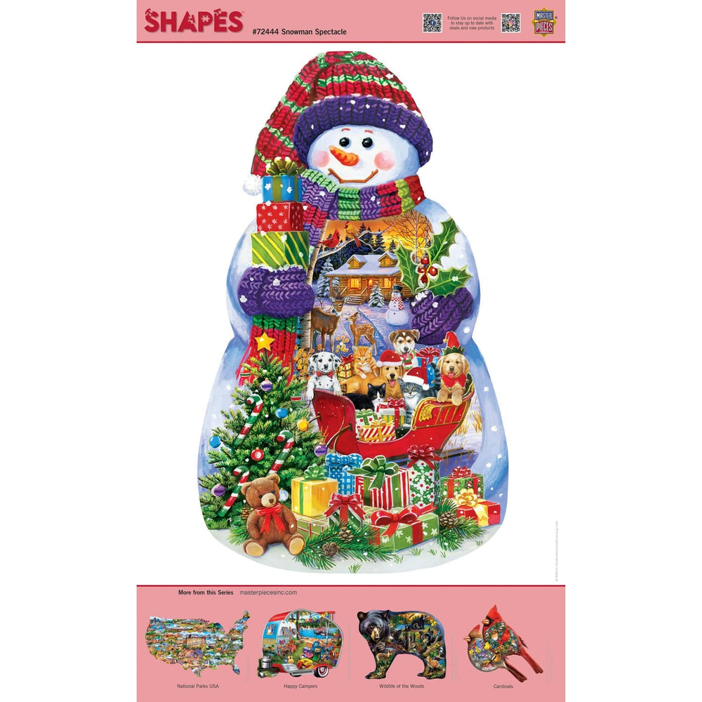 Shapes - Snowman Spectacle Shaped 1000 Piece Jigsaw puzzle (ONLINE ORDER ONLY)