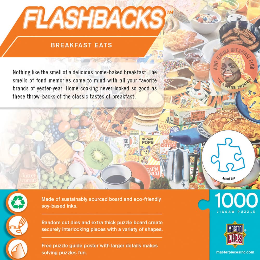 Flashbacks - Breakfast Eats 1000 Piece Jigsaw Puzzle