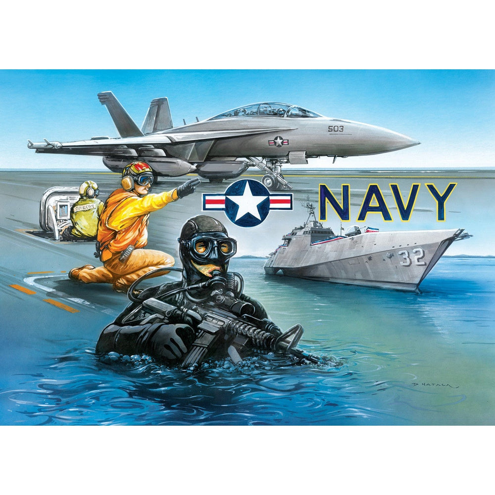 America's Navy - By Sea & Sky 1000 Piece Jigsaw Puzzle