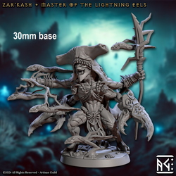 Zar'kash, Master of the Lightning Eels (Male Merfolk Beastmaster) (Online Order Only)
