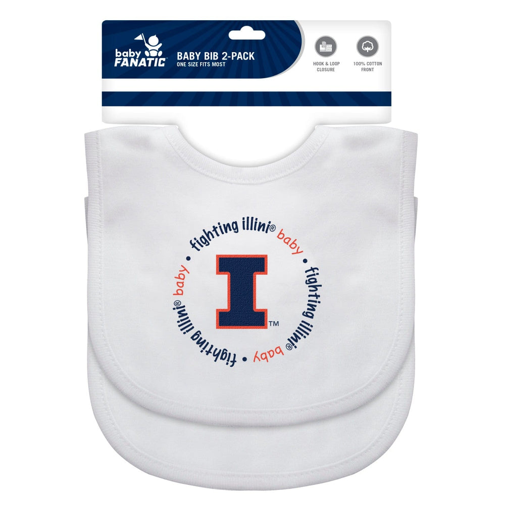Illinois Fighting Illini - Baby Bibs 2-Pack