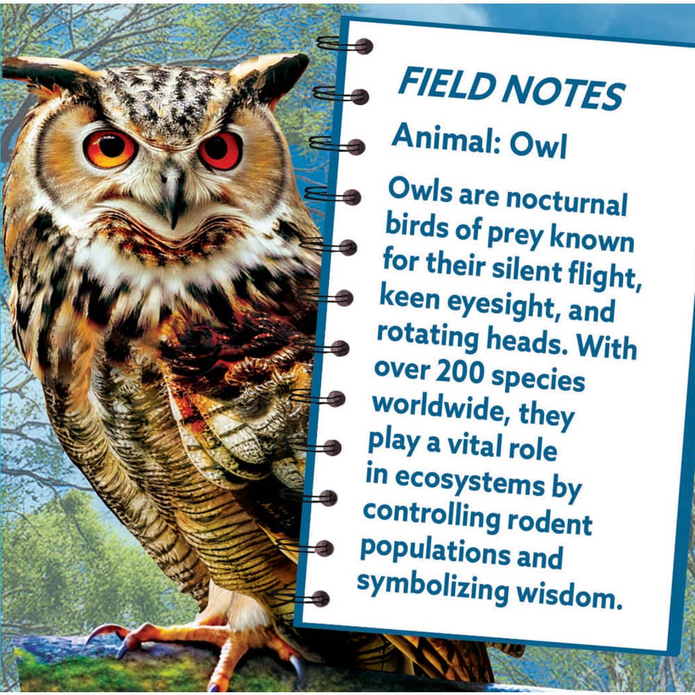 Owl 100 Piece Shaped Jigsaw Puzzle