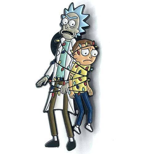 Zen Monkey: Rick and Morty Tangled in Lights - Rick and Morty Enamel Pin (ONLINE ORDER ONLY)