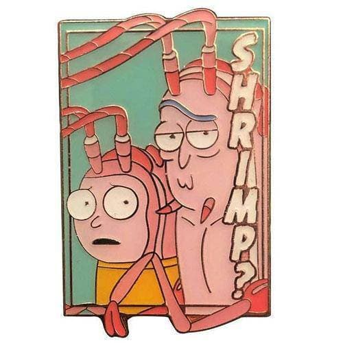 Zen Monkey: SEASON 4, EPISODE 1 Pastel Shrimp Rick and Morty (Pastel R&M Collection) - Rick and Morty Enamel Pin (ONLINE ORDER ONLY)
