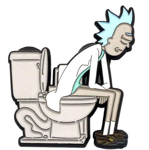 Zen Monkey: **SEASON 4 EPISODE 2** Rick on the throne - Rick and Morty Enamel Pin (ONLINE ORDER ONLY)