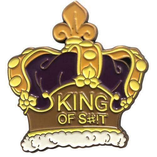 Zen Monkey: **SEASON 4 EPISODE 2** Rick's Crown (King of S#!T) - Rick and Morty Enamel Pin (ONLINE ORDER ONLY)