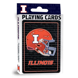 Illinois Fighting Illini Neon Playing Cards - 54 Card Deck