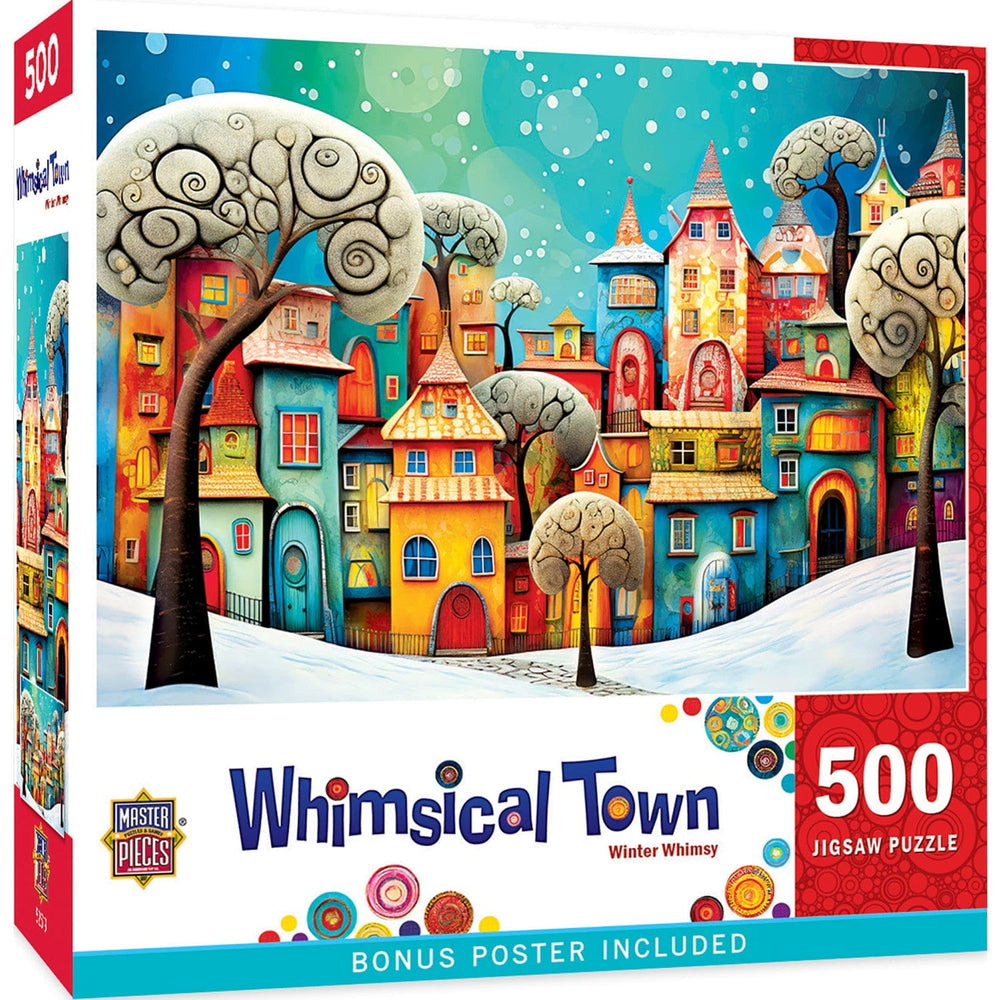 Whimsical Town - Winter Whimsey 500 Piece Jigsaw Puzzle (ONLINE ORDER ONLY)
