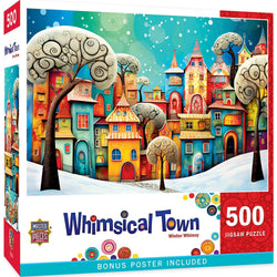 Whimsical Town - Winter Whimsey 500 Piece Jigsaw Puzzle (ONLINE ORDER ONLY)