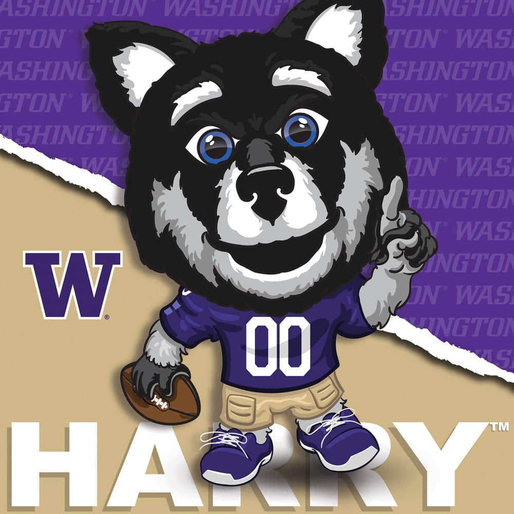 Washington Huskies - NCAA Mascot 100 Piece Jigsaw Puzzle