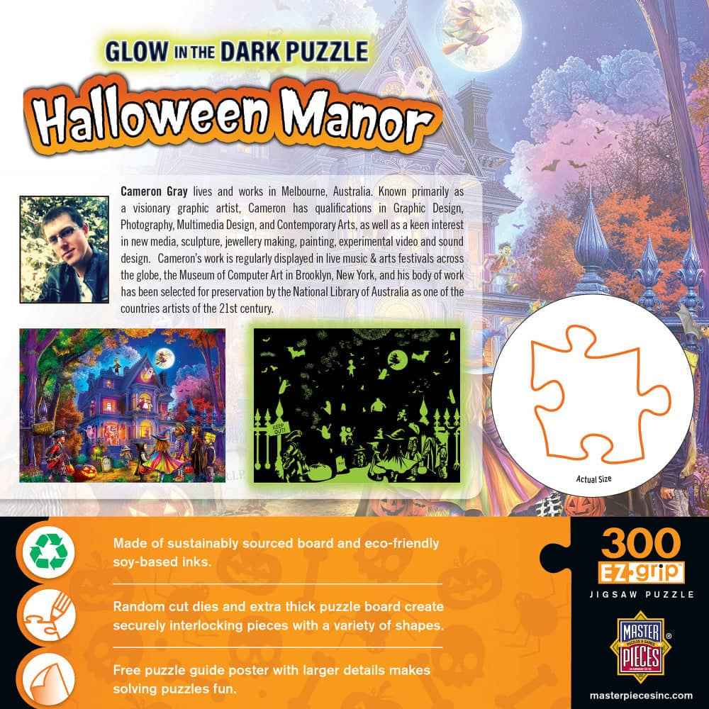 Glow in the Dark - Halloween Manor 300 Piece EZ Grip Jigsaw Puzzle
