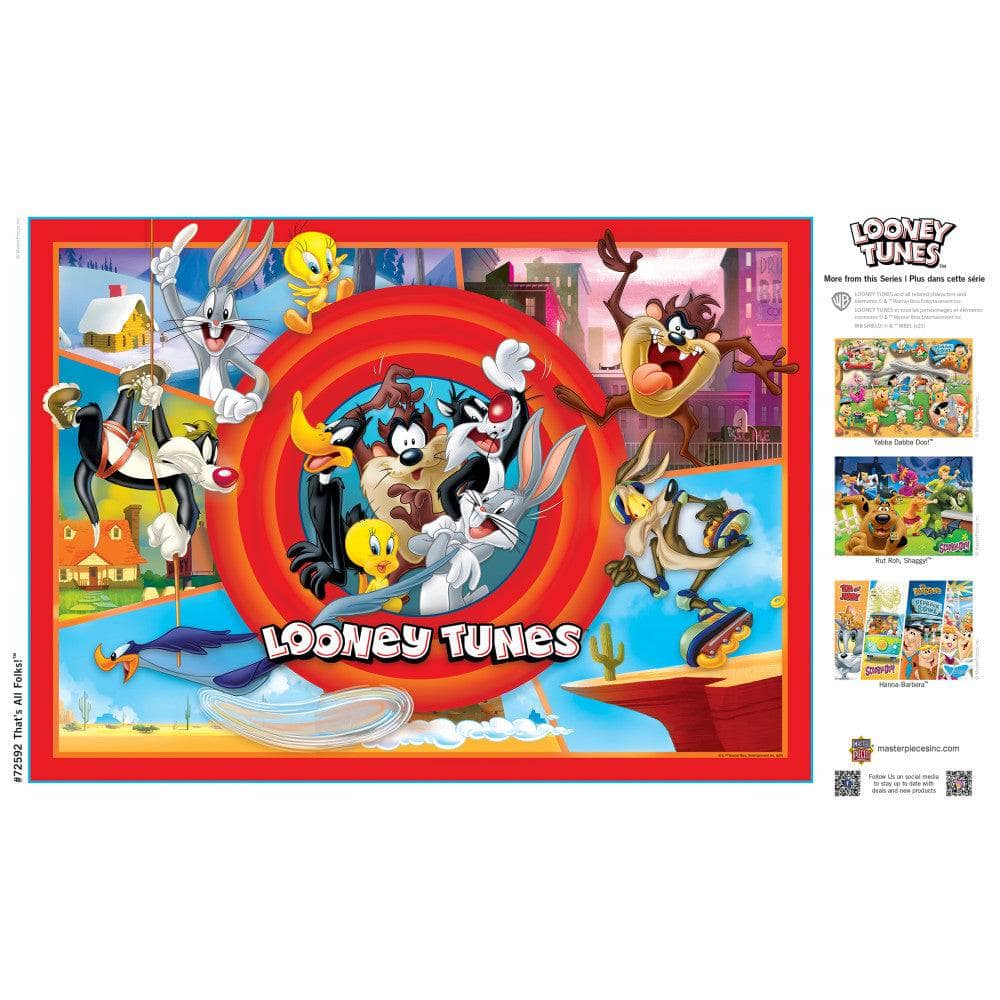 Looney Tunes - That's All Folks 1000 Piece Jigsaw Puzzle