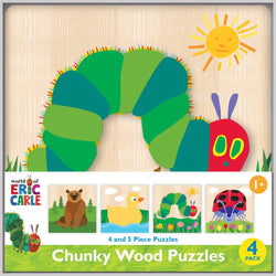 Eric Carle Chunky Wood Puzzles - Kids 4-Pack