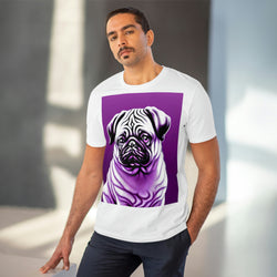 Pug In Purple Eco_Friendly Organic Creator T-shirt - Unisex