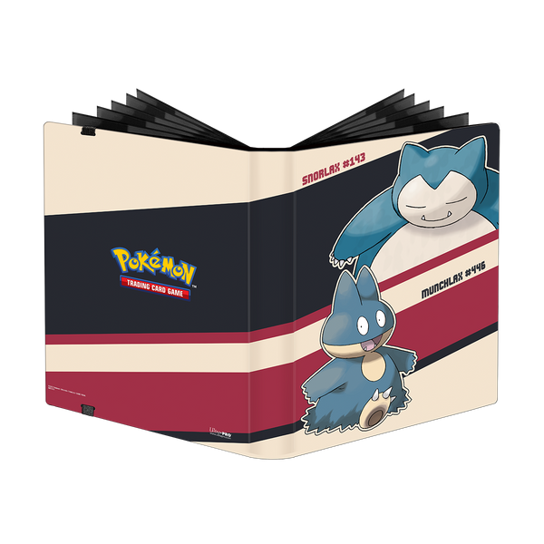 Pokemon Pro Binder 9 Pocket: Snorlax & Munchlax - Anime Imports LLC