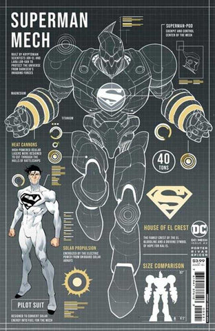 DC Mech #2 (Of 6) Cover B Dan Mora Card Stock Variant - Anime Imports LLC