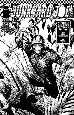 Junkyard Joe #1 Black & White Veterans Edition Cover A Frank - Anime Imports LLC
