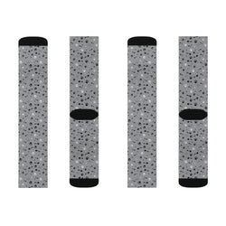 Cat Paw and Fish Bone Sublimation Socks