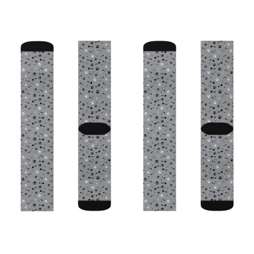 Cat Paw and Fish Bone Sublimation Socks