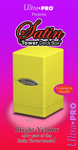 Satin Tower Deck Box: Yellow - Anime Imports LLC