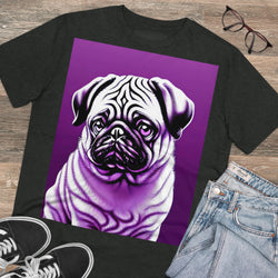 Pug In Purple Eco_Friendly Organic Creator T-shirt - Unisex