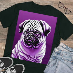 Pug In Purple Eco_Friendly Organic Creator T-shirt - Unisex