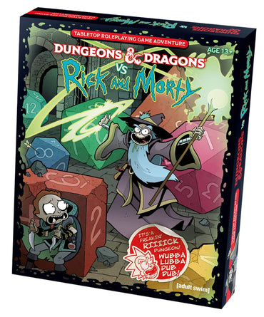 Dungeons & Dragons RPG: Dungeons & Dragons vs. Rick and Morty - Tabletop RPG - Anime Imports LLC