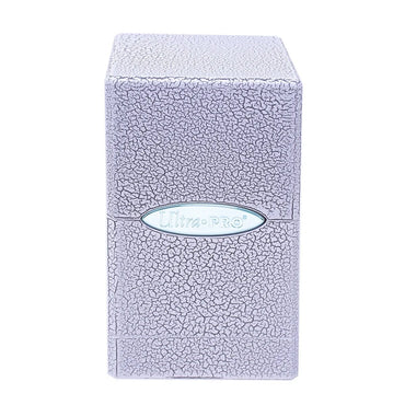 Satin Tower Deck Box: Ivory Crackle - Anime Imports LLC