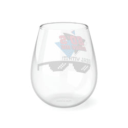 80's Made me Deal with it Stemless Wine Glass, 11.75oz