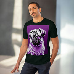Pug In Purple Eco_Friendly Organic Creator T-shirt - Unisex