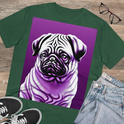 Pug In Purple Eco_Friendly Organic Creator T-shirt - Unisex