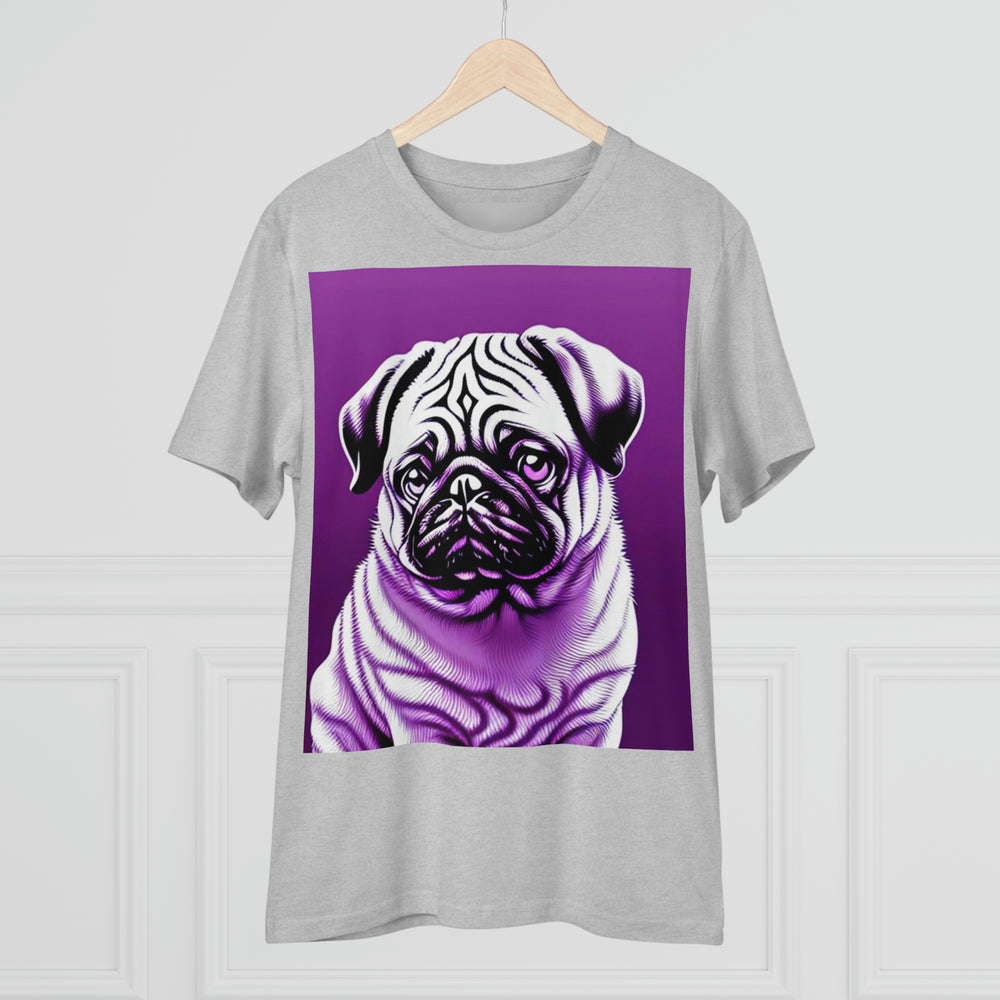 Pug In Purple Eco_Friendly Organic Creator T-shirt - Unisex