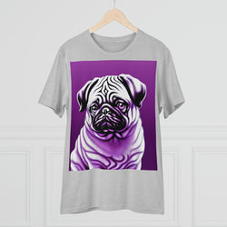Pug In Purple Eco_Friendly Organic Creator T-shirt - Unisex