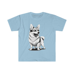 Happy Corgi Unisex Softstyle T-Shirt