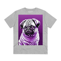 Pug In Purple Eco_Friendly Organic Creator T-shirt - Unisex