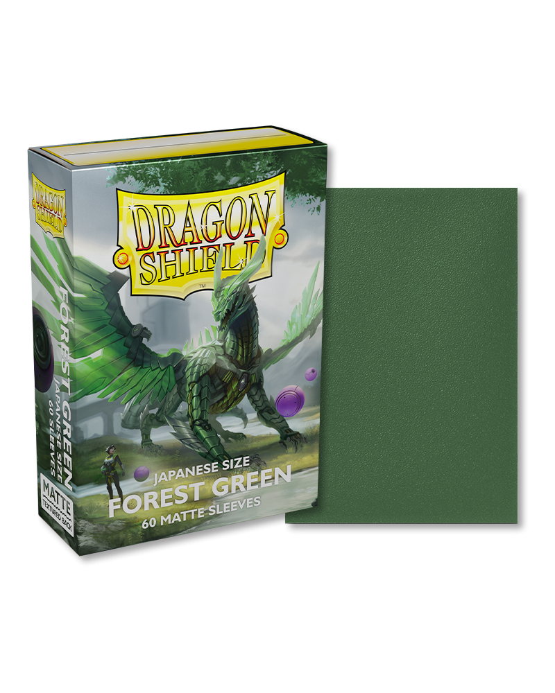Dragon Shields: Forest Green Matte 60 Japanese